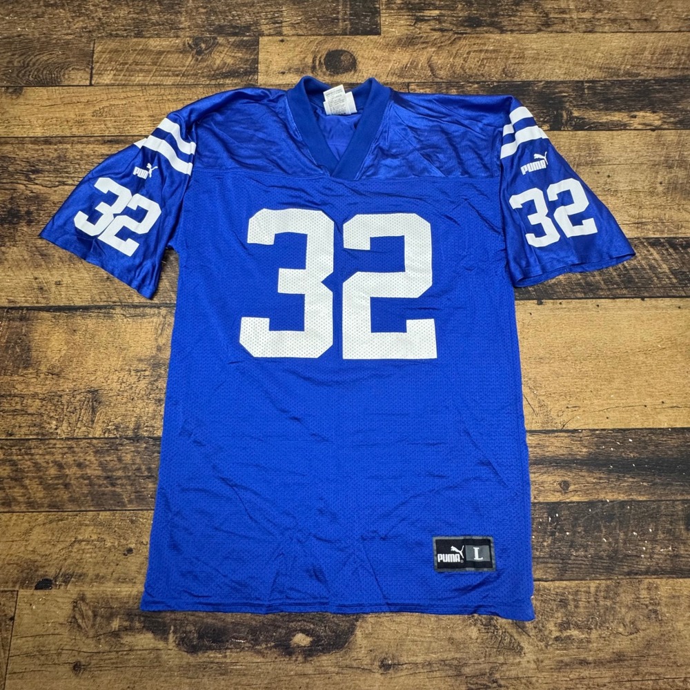 Puma James 32 Football Jersey NFL Style Athletic‎ Blue Jersey Size L